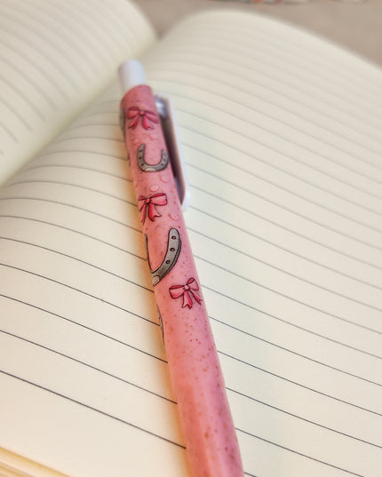 Kugelschreiber mit Pferdemotiv "Schleifen"